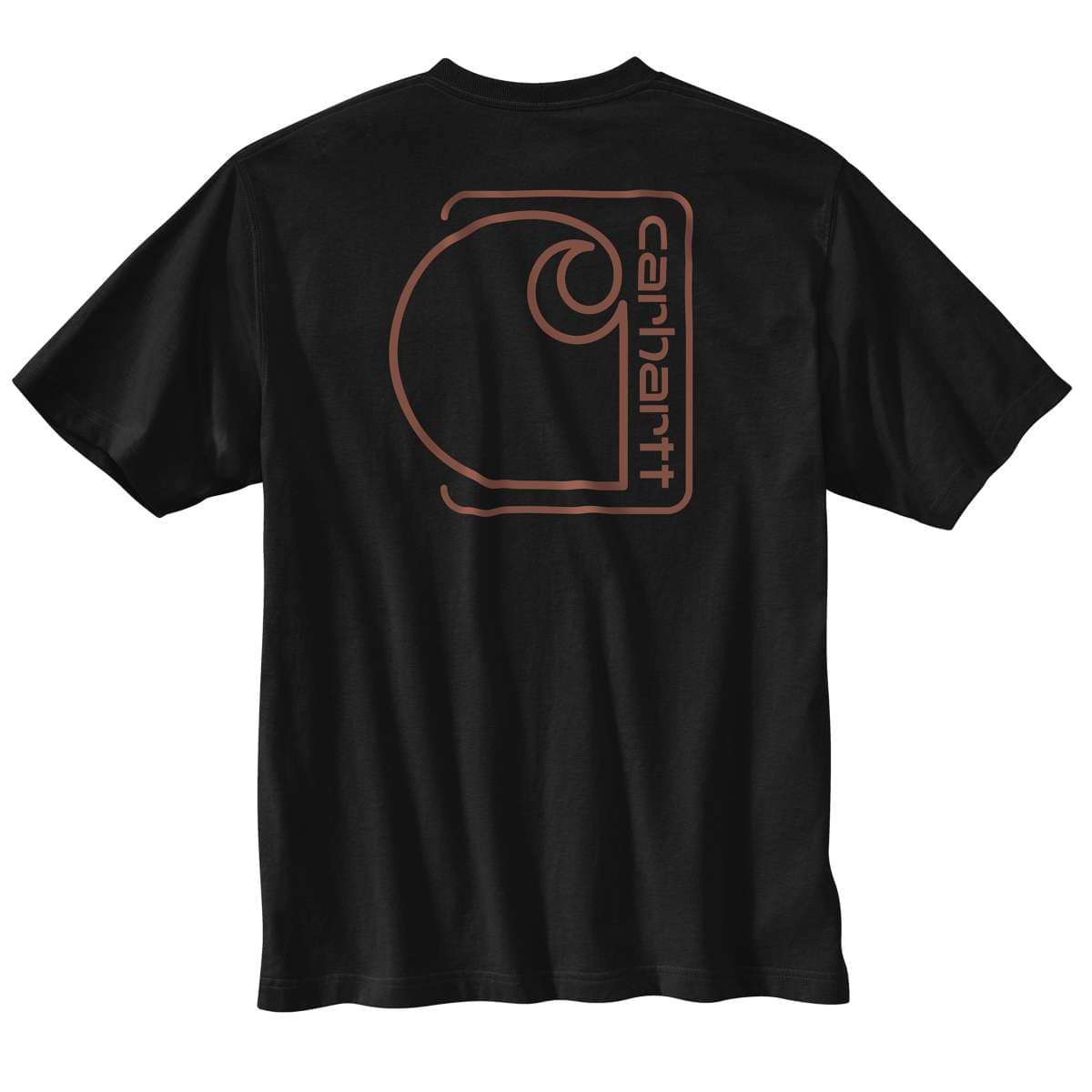 Carhartt Relaxed Fit Lightweight Short-Sleeve Pocket C Graphic T-Shirt — N04-Black, manufacturer product image