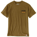 Carhartt Relaxed Fit Lightweight Short-Sleeve Script Patch T-Shirt — B98-Golden Grass Heather, manufacturer product image