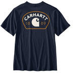 Carhartt Relaxed Fit Lightweight Short-Sleeve 1889 Graphic T-Shirt — I26-Navy, manufacturer product image