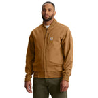 Carhartt Rugged Flex® Duck Relaxed Fit Bomber Jacket — Carhartt Brown, manufacturer product photo