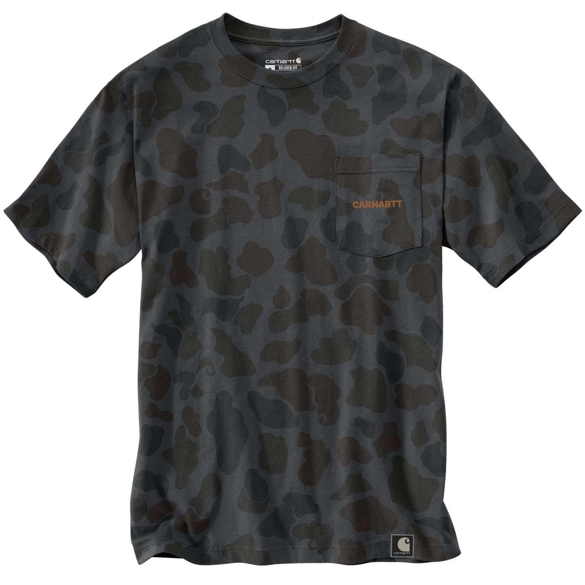 Carhartt Relaxed Fit Lightweight Short-Sleeve Pocket Camo Logo Graphic T-Shirt — EA8-Shadow Signature Camo, manufacturer product image