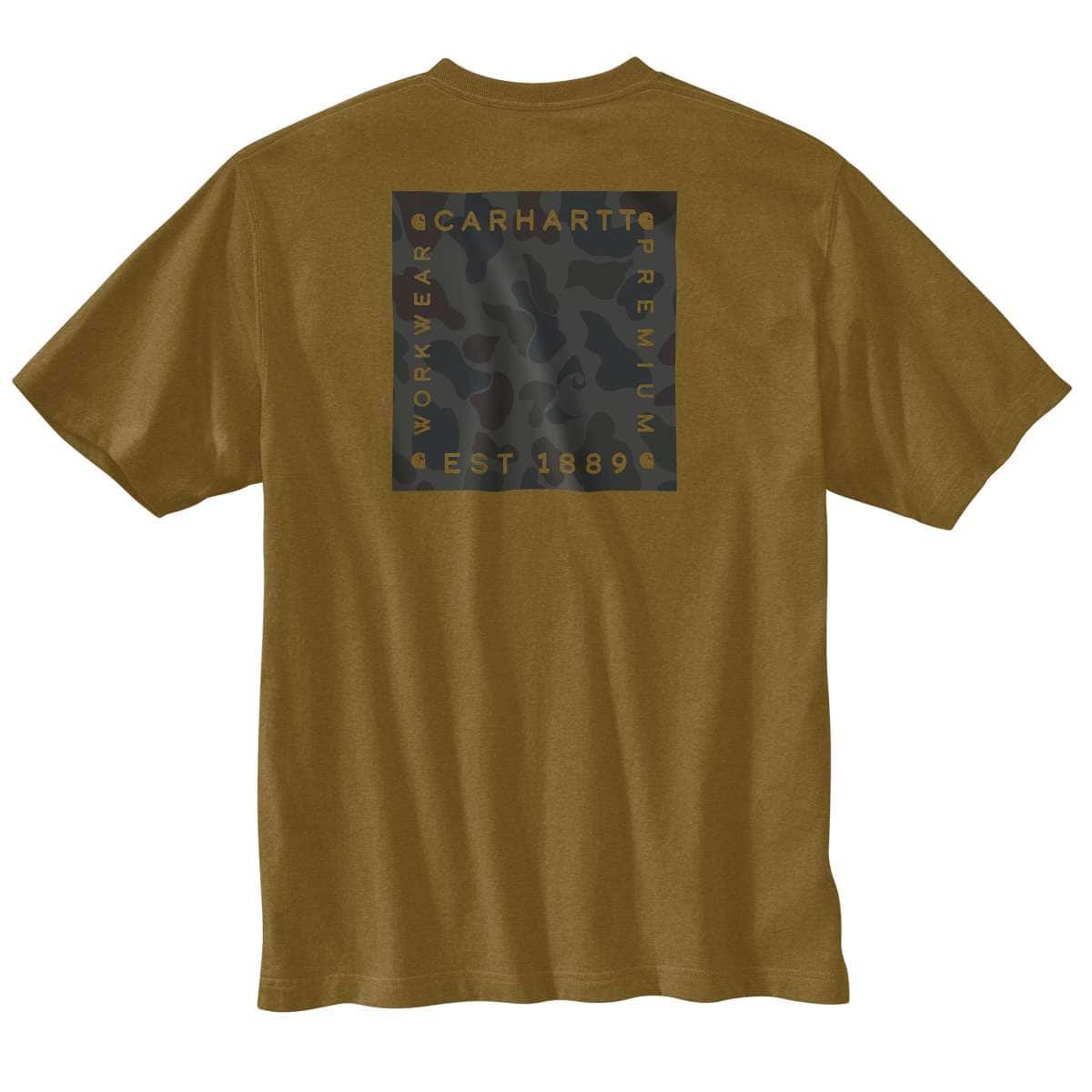 Carhartt Relaxed Fit Lightweight Short-Sleeve Camo Graphic T-Shirt — B98-Golden Grass Heather, manufacturer product image