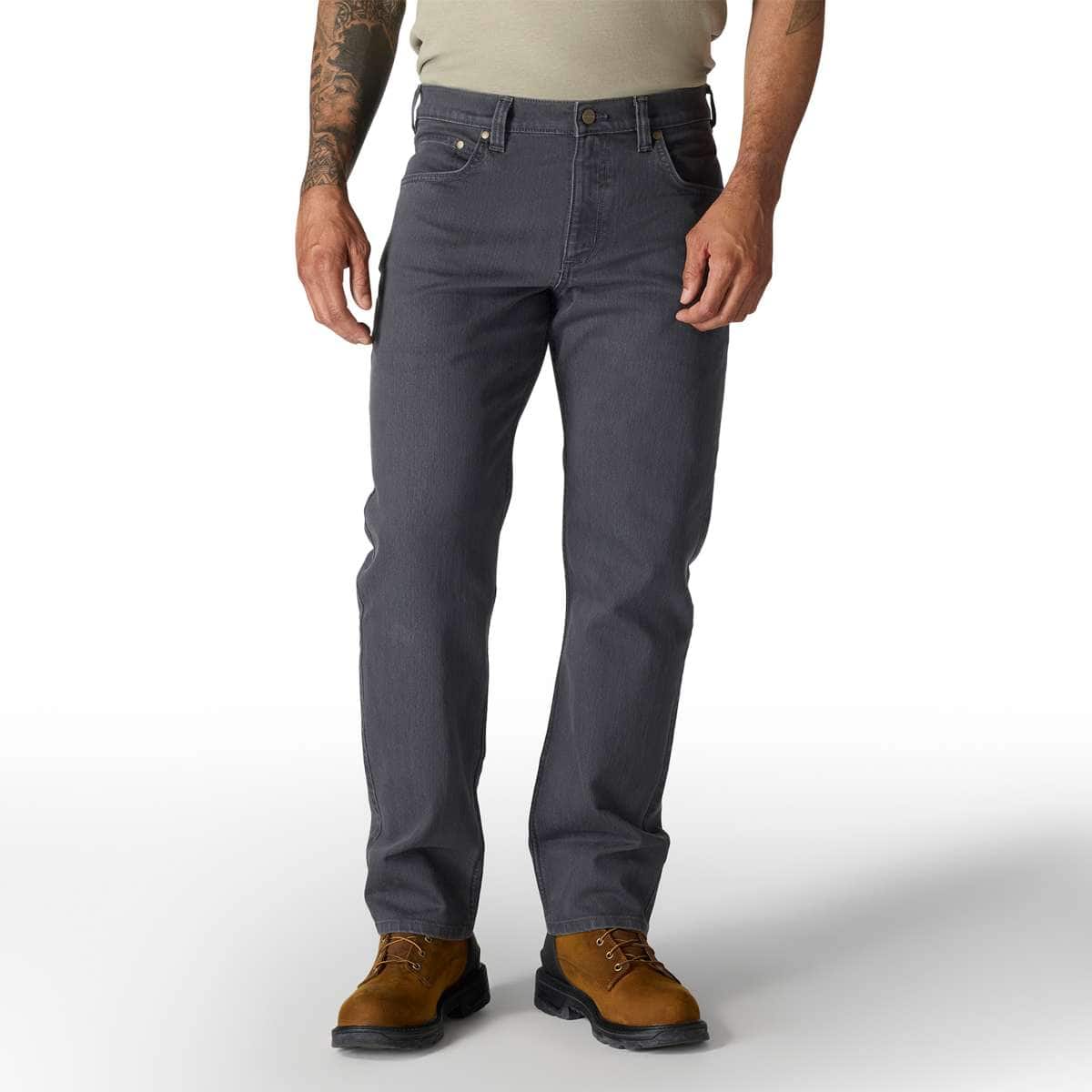 Carhartt Relaxed Straight Rugged Flex® Dyed Jean — Concrete-E92, manufacturer product photo