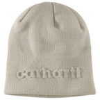 Carhartt Knit Embossed Beanie — EC0-Cobblestone, manufacturer product photo