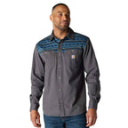 Carhartt Montana Rugged Flex™ Relaxed Fit Corduroy Long-Sleeve Shirt — 029-Shadow, manufacturer product photo