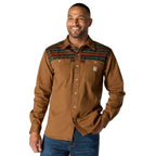 Carhartt Montana Rugged Flex™ Relaxed Fit Corduroy Long-Sleeve Shirt — BRN-Carhartt Brown, manufacturer product photo