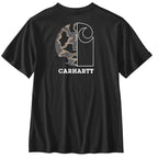 Carhartt Relaxed Fit Lightweight Short-Sleeve Pocket Camo Graphic T-Shirt — N04-Black, manufacturer product photo
