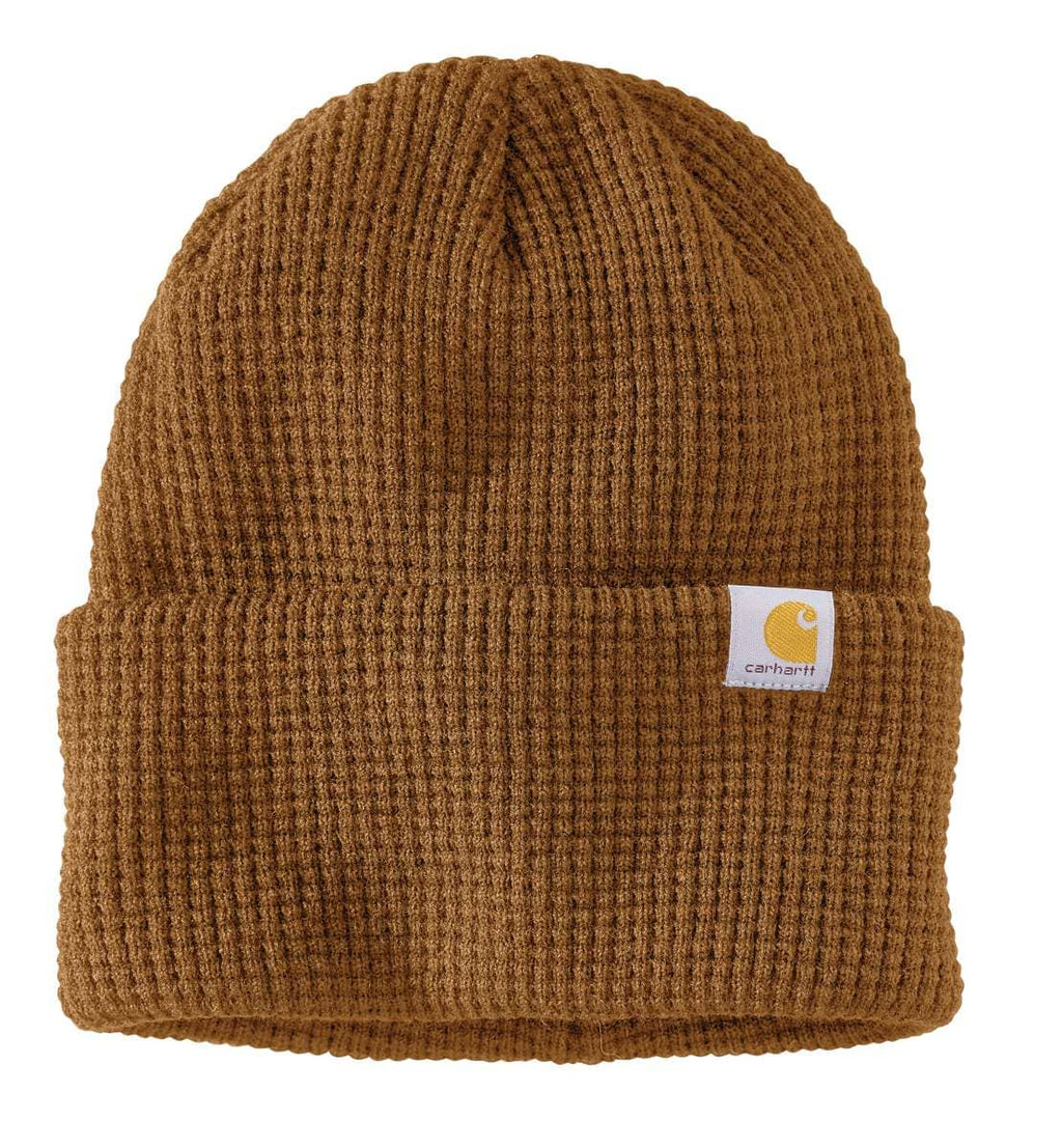 Carhartt Knit Waffle Beanie — BRN-Carhartt Brown, manufacturer product photo