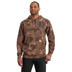 Carhartt Loose Fit Midweight Watercolor Camo Graphic Sweatshirt — BC8-Soft Sepia Cloud Camo, manufacturer product image