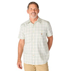 Carhartt Bozeman Relaxed Short Sleeve Plaid Shirt — GN8-Smoked Teal, manufacturer product photo