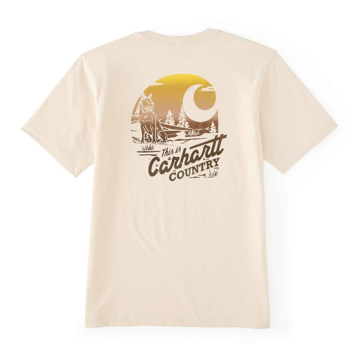Carhartt Irvine Relaxed Country T-Shirt — A16-Oat Milk, manufacturer product photo