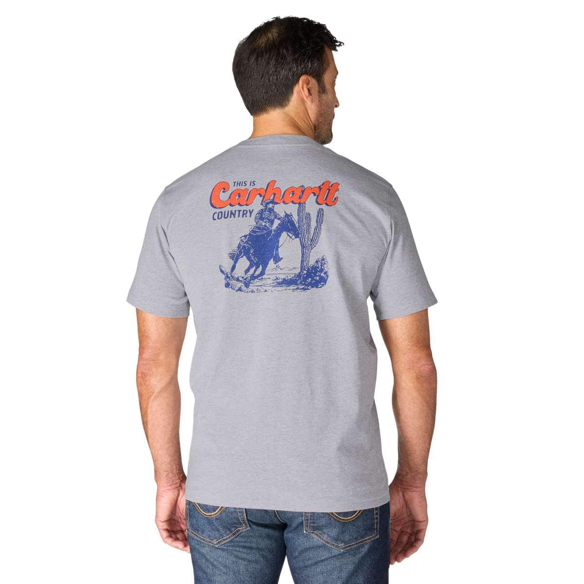 Carhartt Irvine Relaxed Horse T-Shirt — 034-Heather Gray, manufacturer product photo