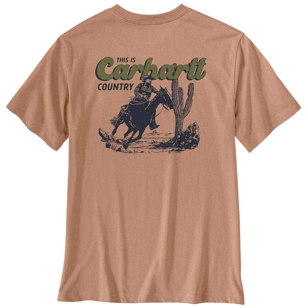Carhartt Irvine Relaxed Horse T-Shirt — QA1-Italian Clay Heather, manufacturer product photo