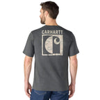 Carhartt Irvine Relaxed Block Camo T-Shirt — CRH-Carbon Heather, manufacturer product photo