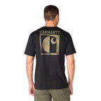 Carhartt Irvine Relaxed Block Camo T-Shirt — N04-Black, manufacturer product photo