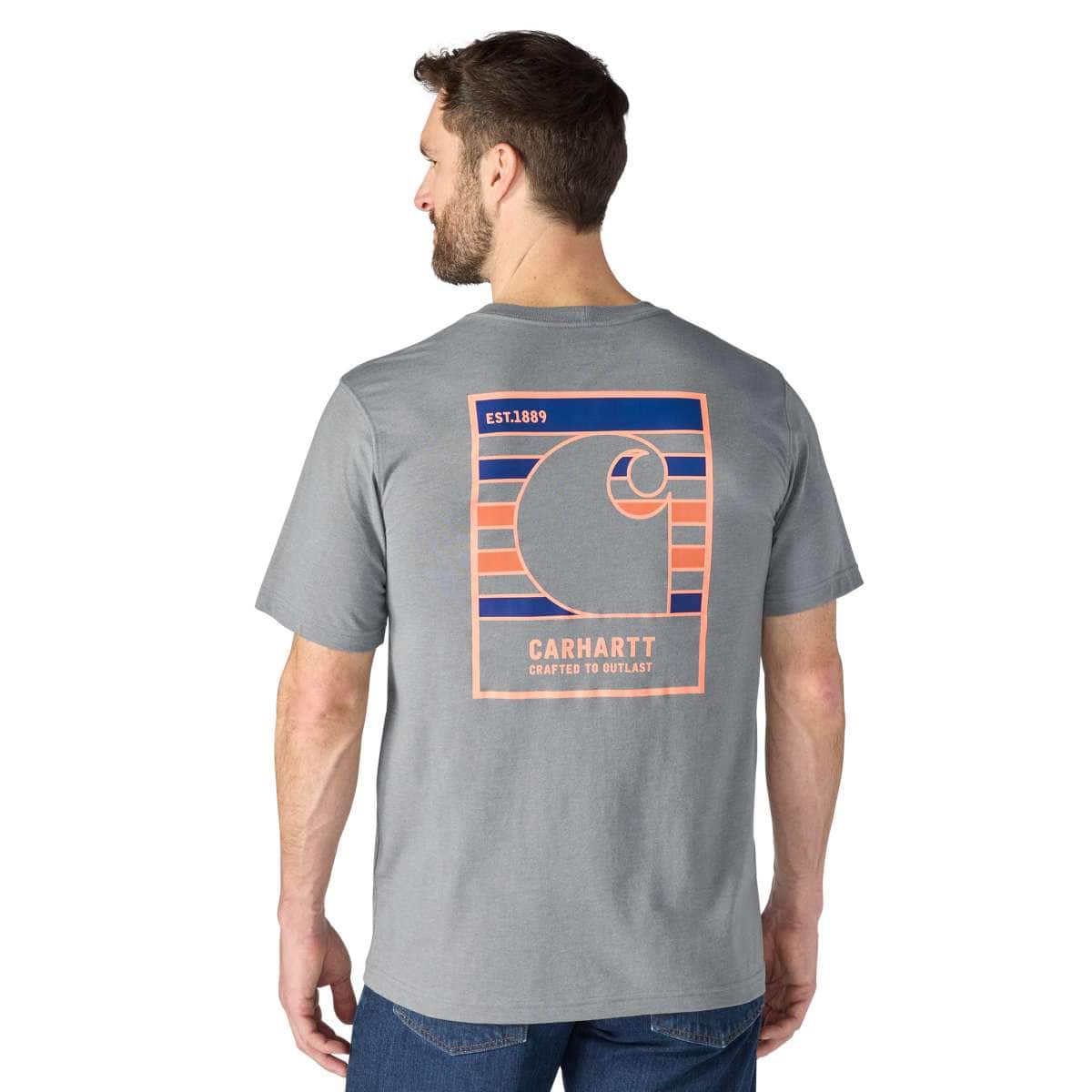 Carhartt Irvine Relaxed Outlast T-Shirt — E87-Weathered Ash Heather, manufacturer product photo