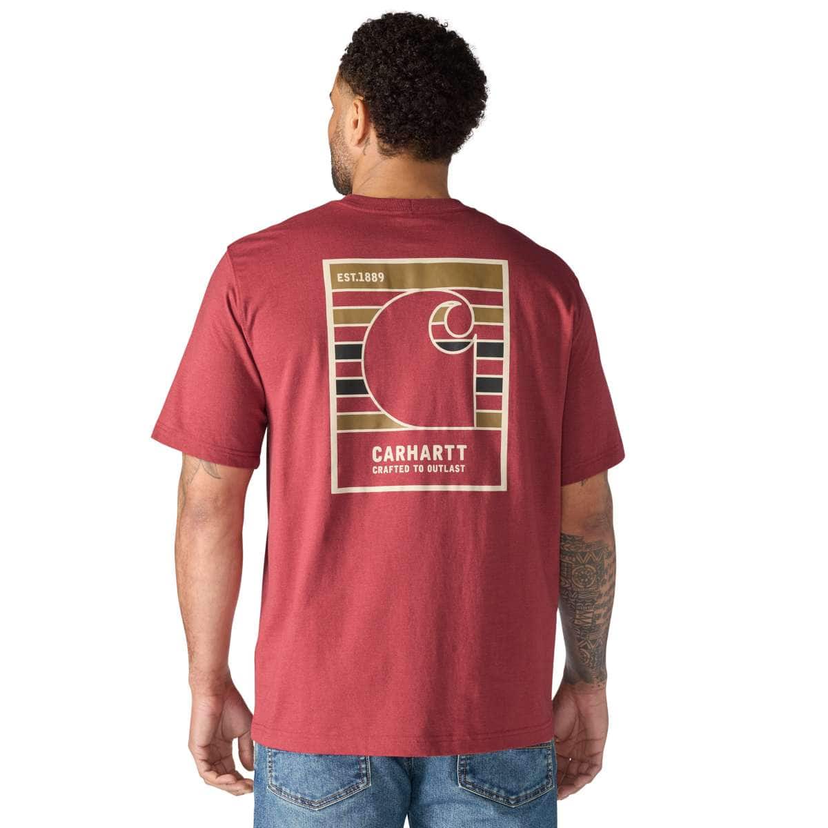 Carhartt Irvine Relaxed Outlast T-Shirt — RE4-Amber Terrain Heather, manufacturer product photo