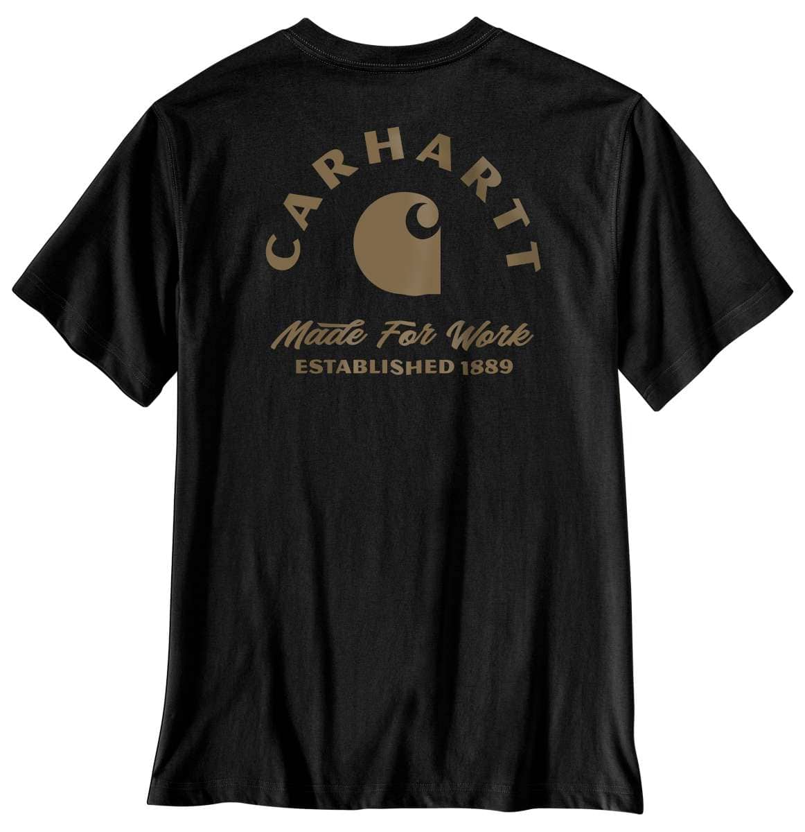Carhartt Irvine Relaxed Work T-Shirt — N04-Black, manufacturer product photo