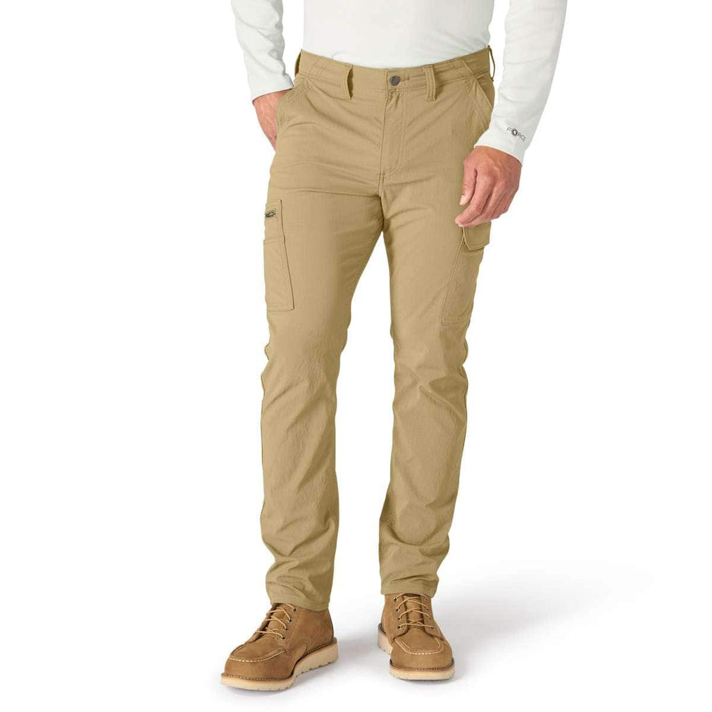 Carhartt Relaxed Tapered Force® Ripstop Cargo Pant — Sandstone-A58, manufacturer product photo