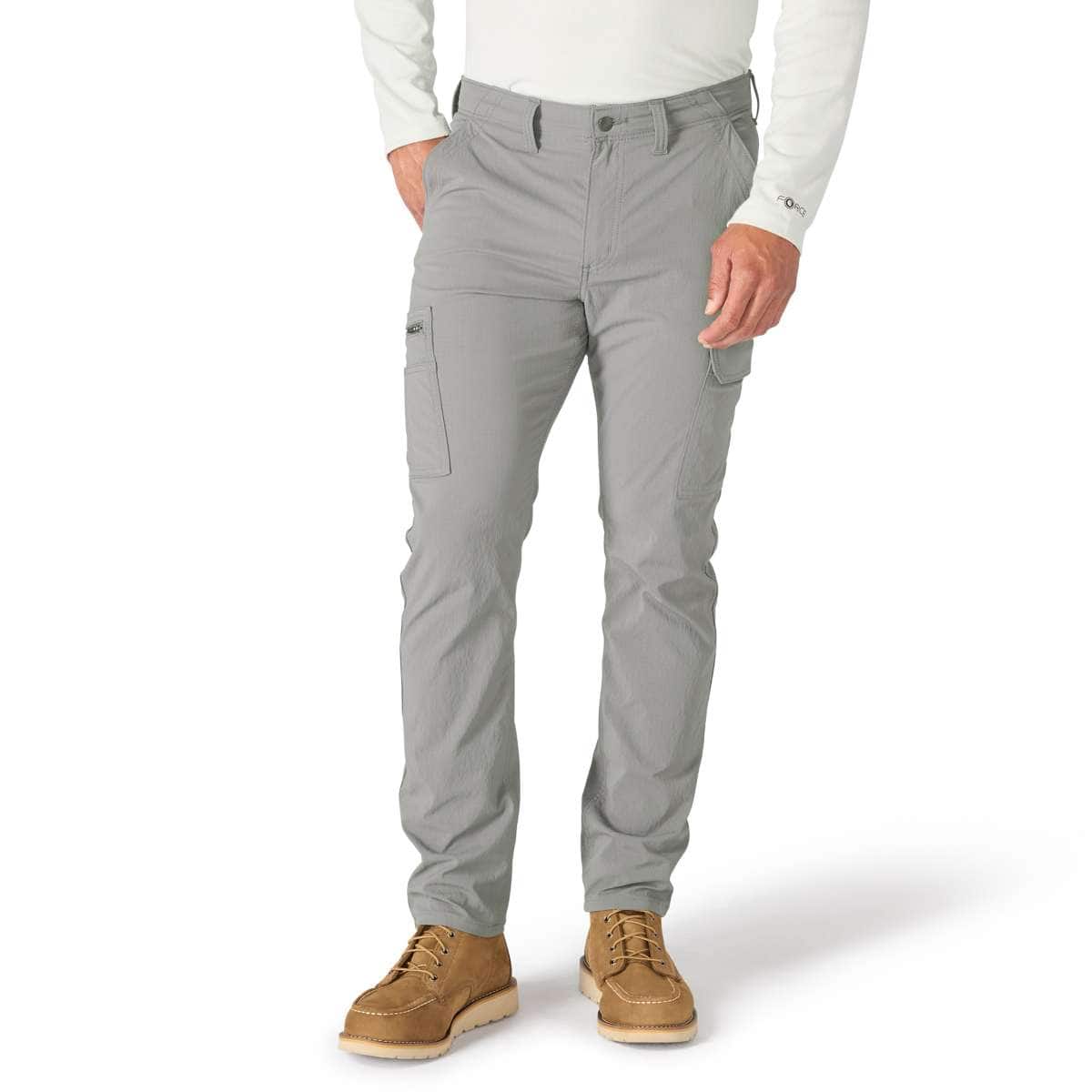 Carhartt Relaxed Tapered Force® Ripstop Cargo Pant — Steel-STL, manufacturer product photo