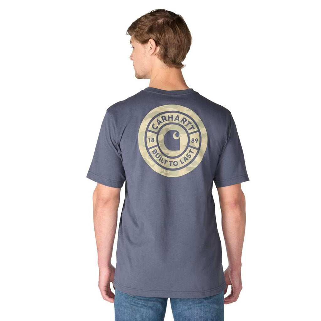Carhartt Irvine Relaxed Camo Rivet T-Shirt — HW4-Superstorm, manufacturer product photo