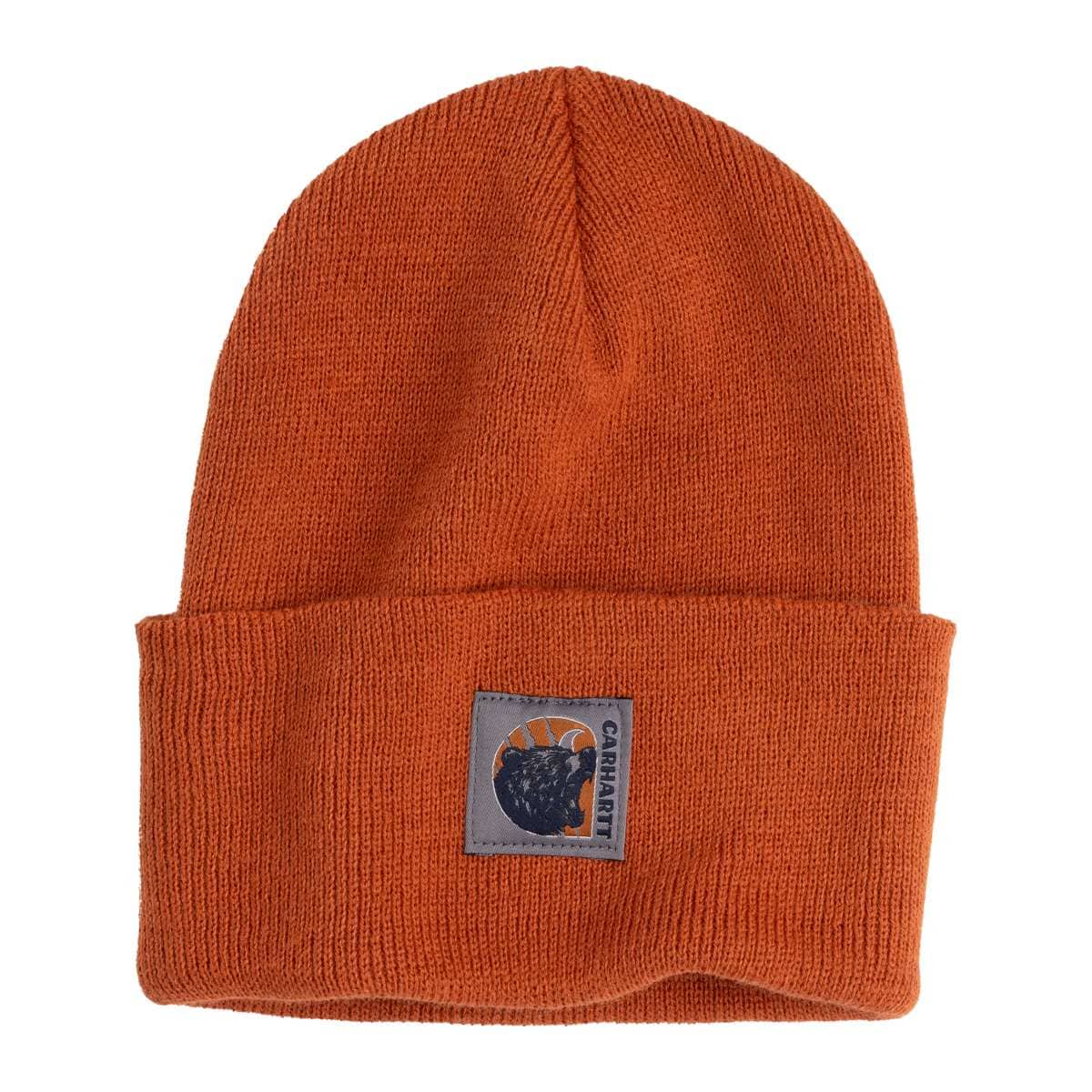 Carhartt Mens Watch Cap Graphic Beanie — Homestead Red-RG0, manufacturer product photo