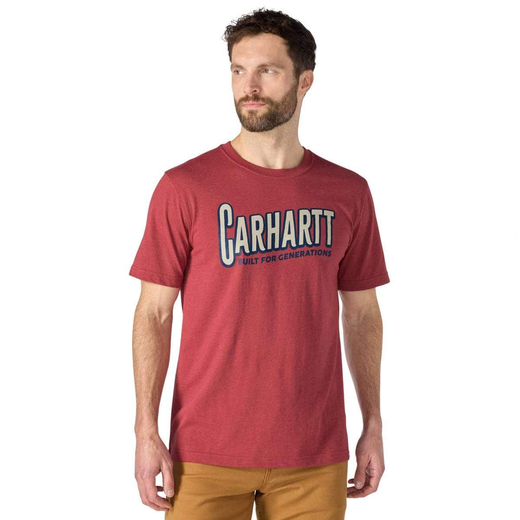 Carhartt Irvine Relaxed Generations T-Shirt — RE4-Amber Terrain Heather, manufacturer product photo
