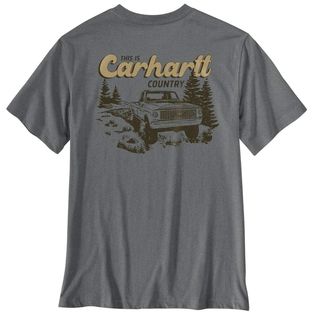 Carhartt Irvine Relaxed Truck T-Shirt — E87-Weathered Ash Heather, manufacturer product photo
