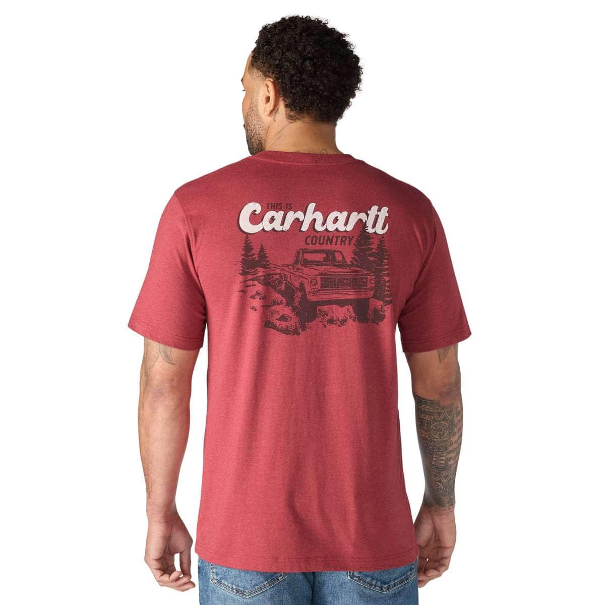 Carhartt Irvine Relaxed Truck T-Shirt — RE4-Amber Terrain Heather, manufacturer product photo