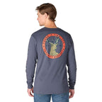 Carhartt Irvine Relaxed Deer Badge Long-Sleeve T-Shirt — HW4-Superstorm, manufacturer product photo