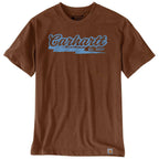 Carhartt Irvine Relaxed Script 1889 T-Shirt — RC8-Red Duck Heather, manufacturer product image