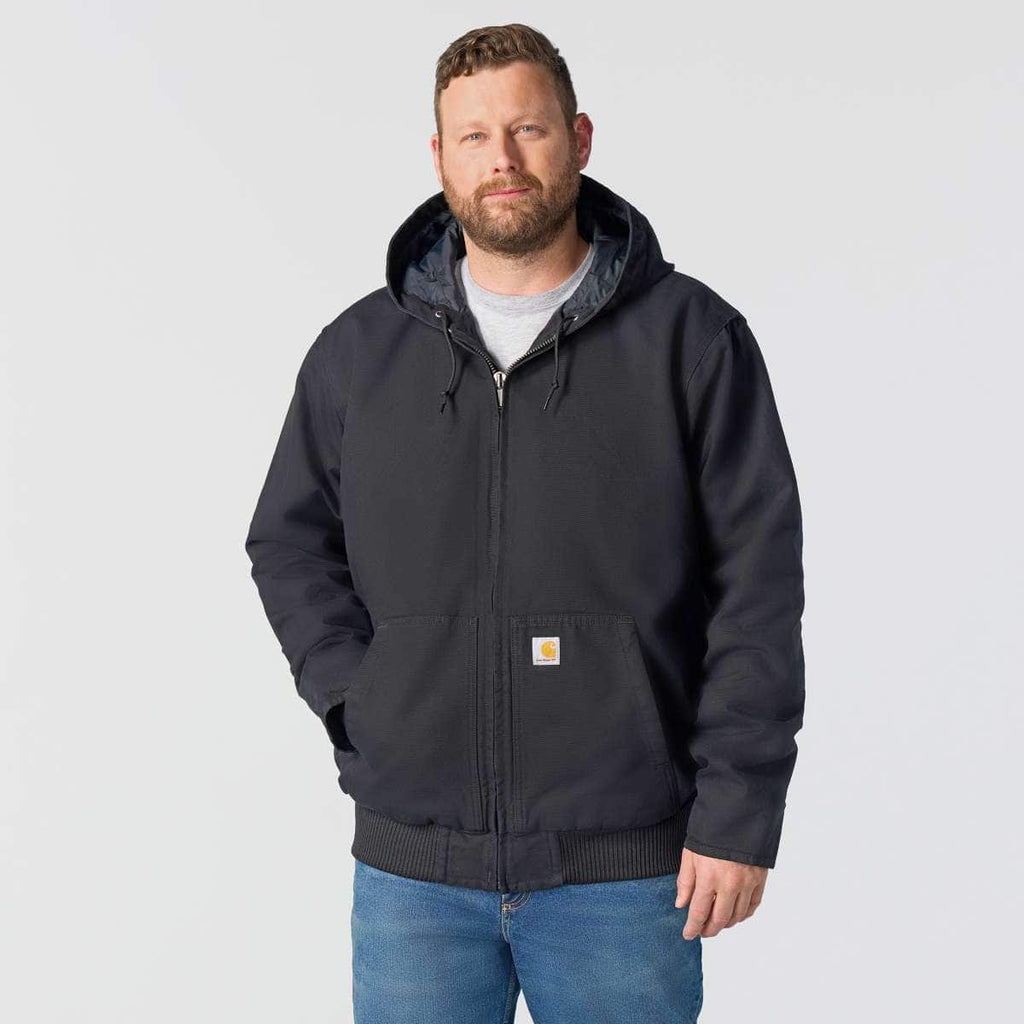 Carhartt Washed Duck Insulated Active Jac — BLK-Black, additional manufacturer view