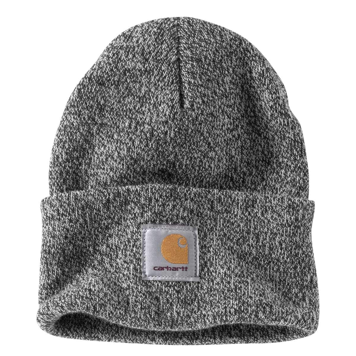 Carhartt Iconic A18 Watch Cap Beanie — 019-Black/White, manufacturer product photo