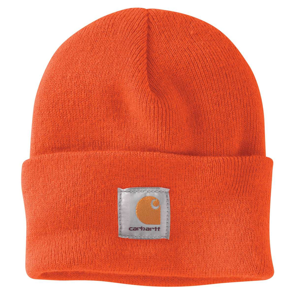 Carhartt Iconic A18 Watch Cap Beanie — BOG-Brite Orange, manufacturer product photo