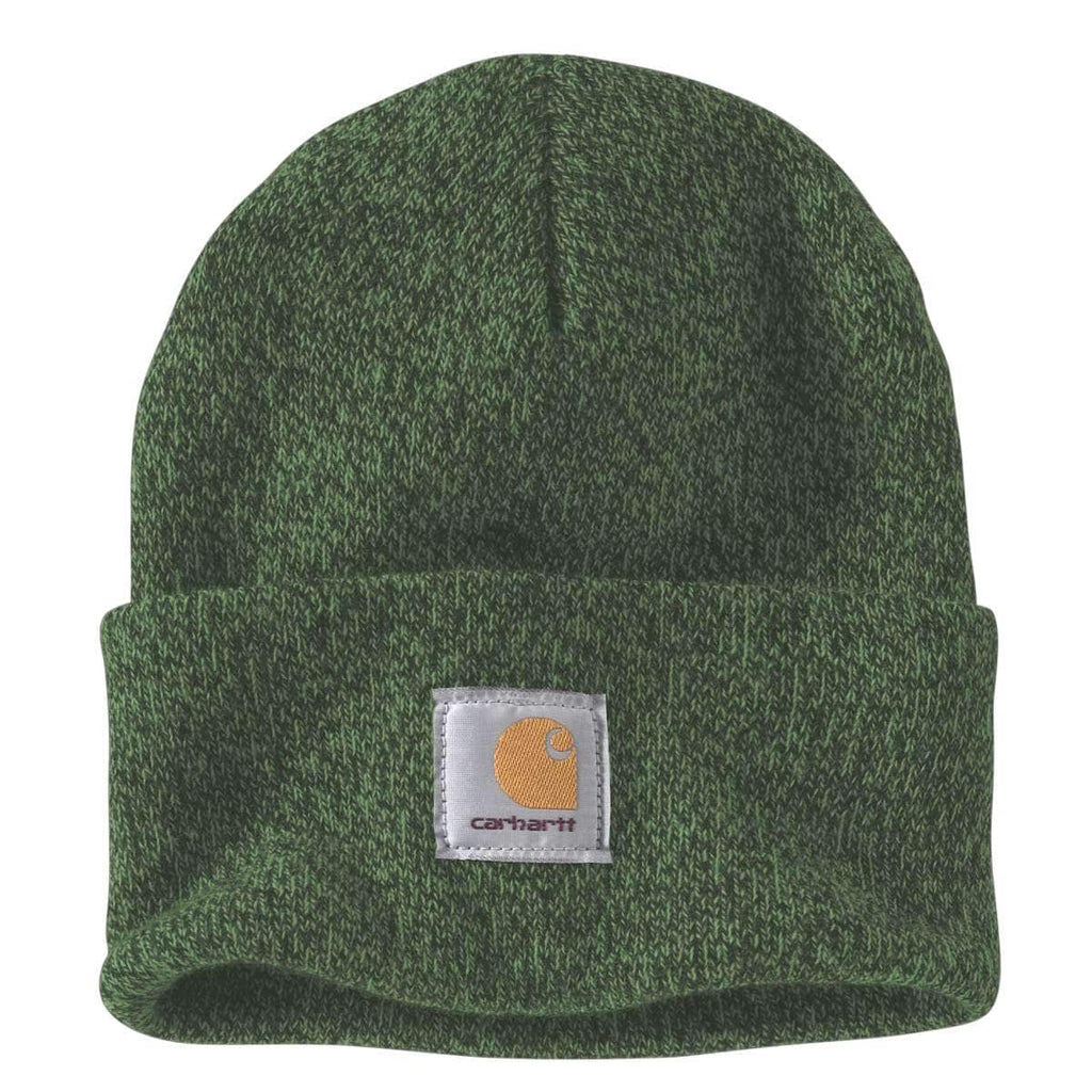 Carhartt Iconic A18 Watch Cap Beanie — GS3-Harvest Sage/Forestry Green Marl, manufacturer product photo