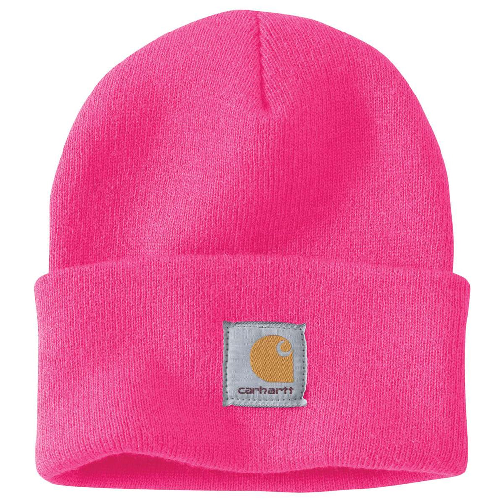 Carhartt Iconic A18 Watch Cap Beanie — P42-Pink Glow, manufacturer product photo