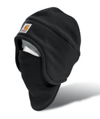 Carhartt Fleece 2-in-1 Headwear — BLK-Black, manufacturer product image