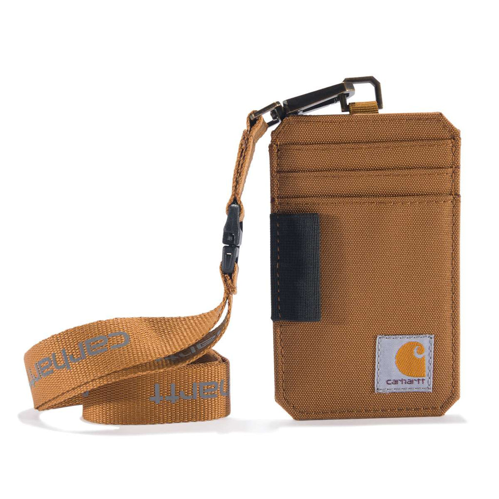 Carhartt Nylon Duck ID Holder and Lanyard — Carhartt Brown, manufacturer product photo