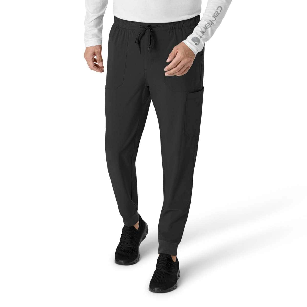 Carhartt Force Cross-Flex Men's Jogger Scrub Pant — Black, manufacturer product photo