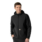 Carhartt Layers Men's Bonded Fleece Hoodie — Black, manufacturer product photo