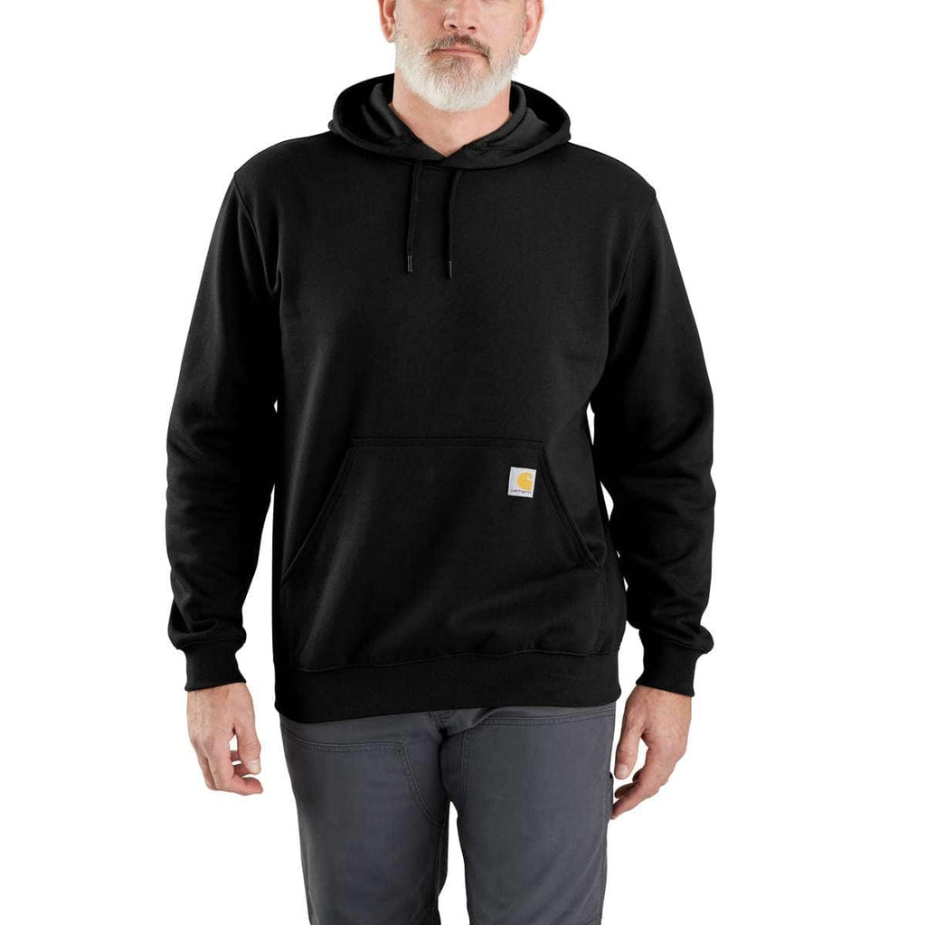 Carhartt Midweight Hooded Sweatshirt — BLK-Black, manufacturer product photo