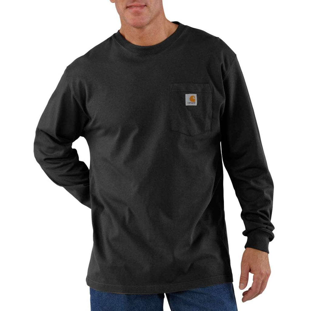 Carhartt Dearborn Loose LS T-Shirt — BLK-Black, manufacturer product image