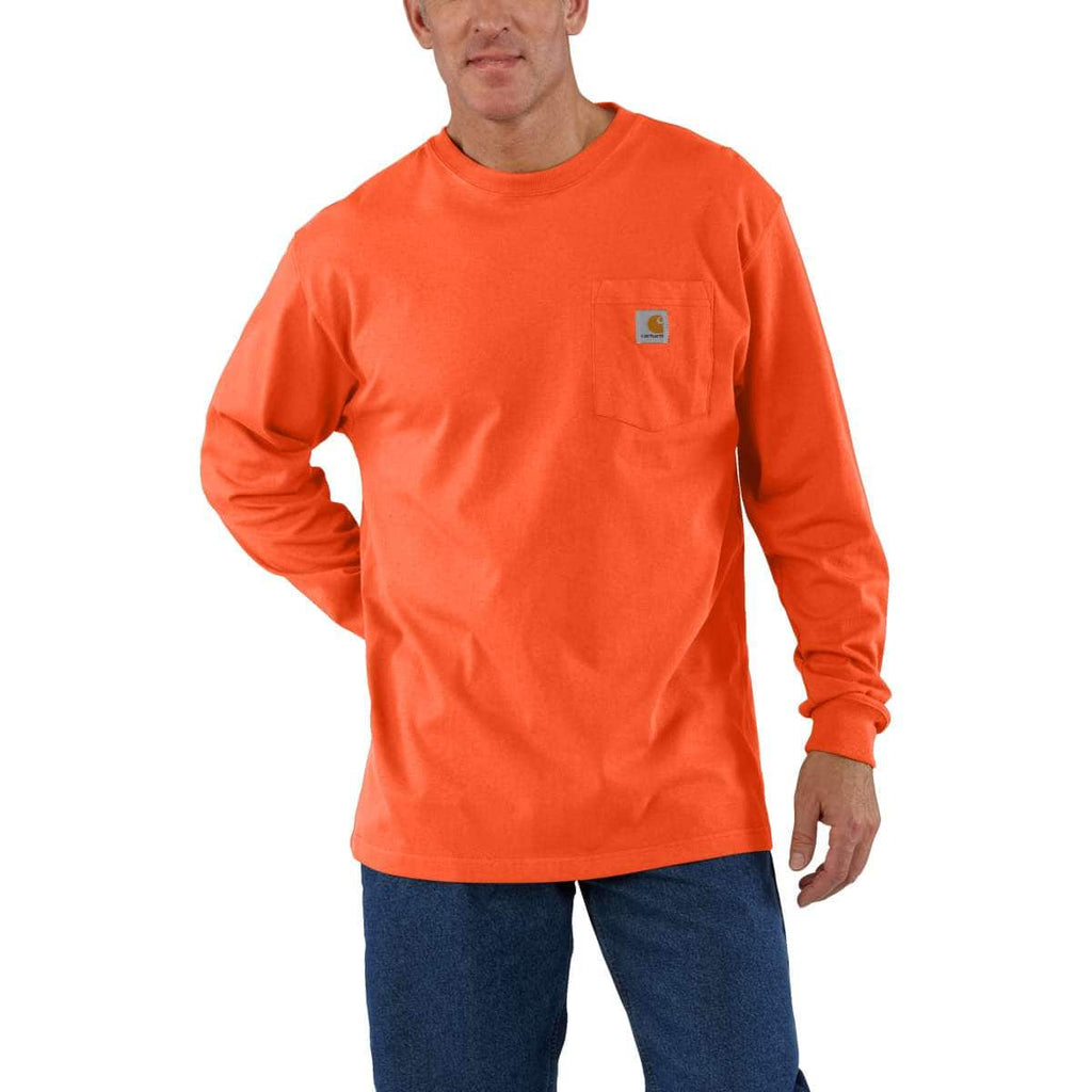 Carhartt Dearborn Loose LS T-Shirt — BOG-Brite Orange, manufacturer product image