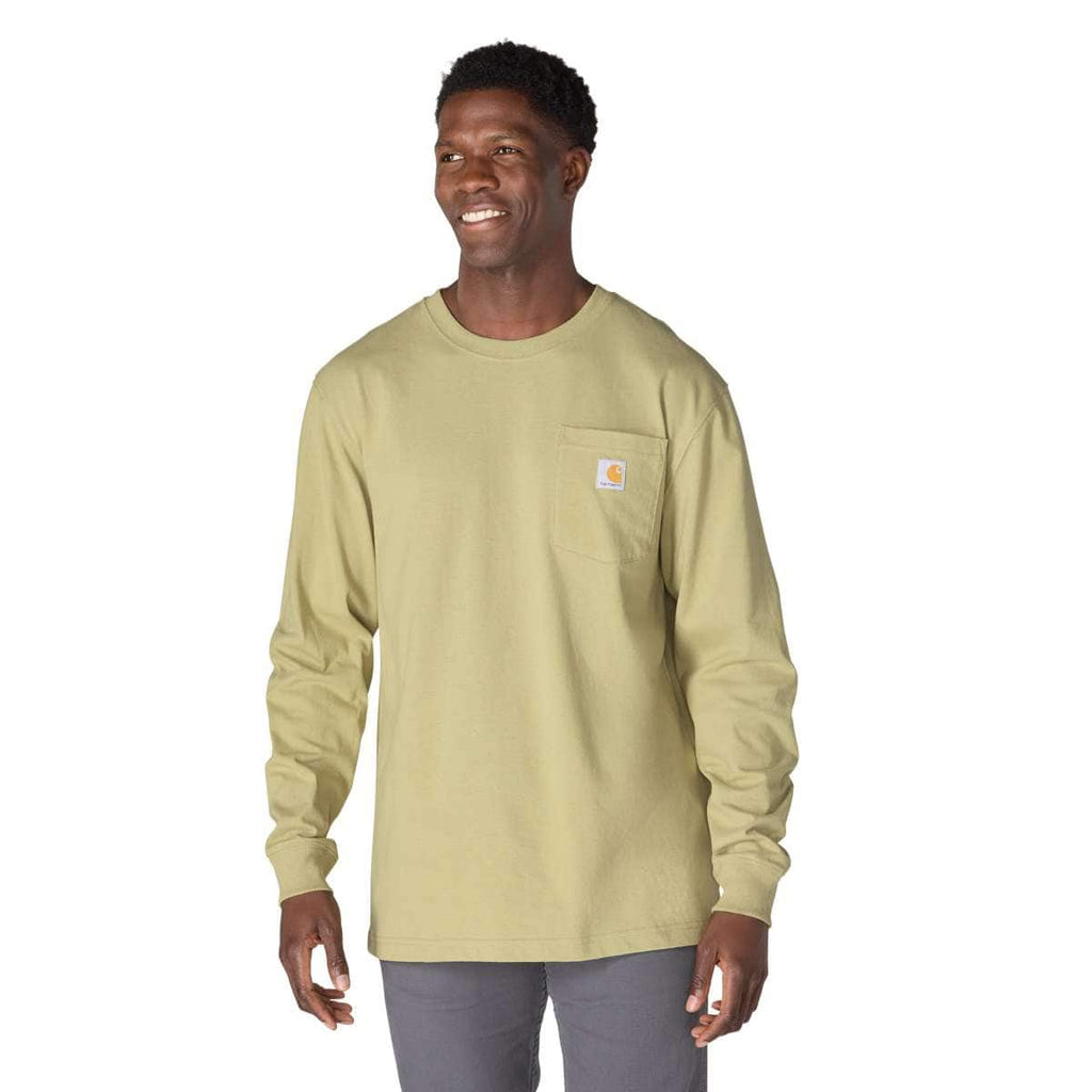 Carhartt Dearborn Loose LS T-Shirt — GR9-Faded Fatigue, manufacturer product image