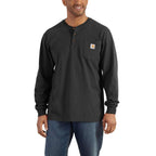 Carhartt Long-Sleeve Pocket Henley T-Shirt — BLK-Black, manufacturer product image