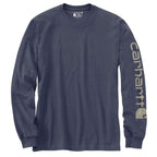 Carhartt Dearborn Loose LS Logo T-Shirt — HW4-Superstorm, manufacturer product image