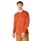 Carhartt Dearborn Loose LS Logo T-Shirt — RG0-Homestead Red, manufacturer product image