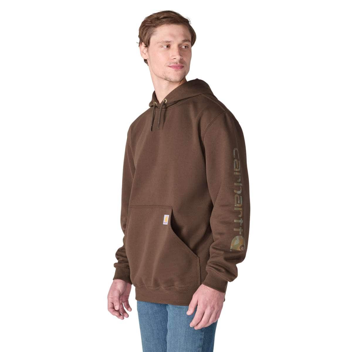 Carhartt Iconic K288 Logo Sweatshirt - Seasonal — EE6-Dark Clove, manufacturer product photo