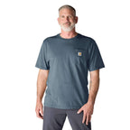 Carhartt Iconic K87 Pocket T-Shirt - Core Colors — Bluestone - BLS, manufacturer product photo