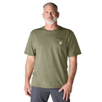 Carhartt Iconic K87 Pocket T-Shirt - Core Colors — Dusty Olive - DOV, manufacturer product photo